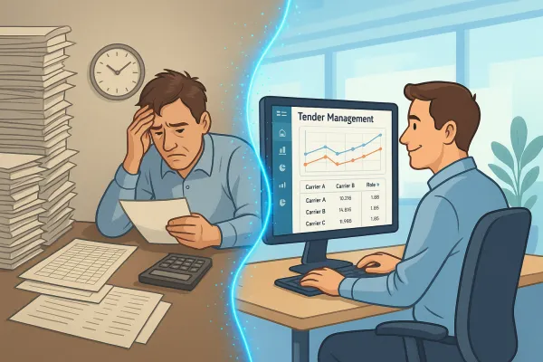 From Manual to Digital: How Modern TMS Platforms Transform Transport Tender Management for European Shippers